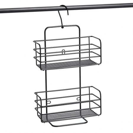 Zeller bathroom organizer, metal, 25x9x38 cm, black [3]