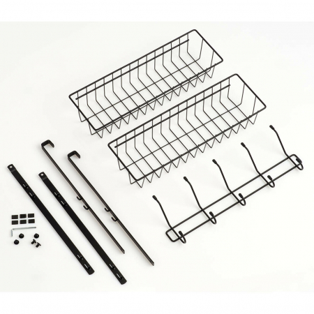 Zeller kitchen/bathroom organizer, metal, 39x16x71.5 cm, black [2]