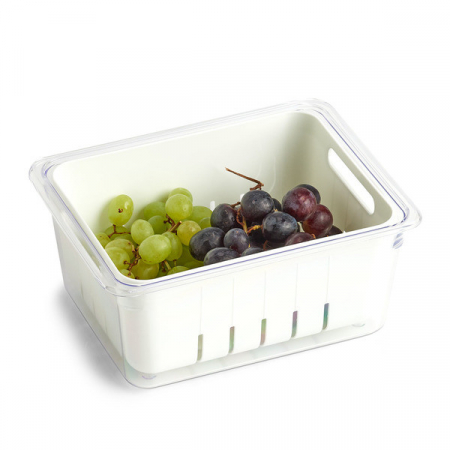 Zeller refrigerator organizer, plastic, 22.5x17.5x10 cm, white [2]
