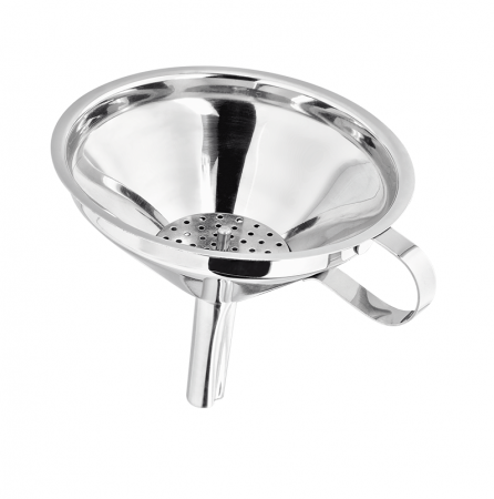 Prese, tocatoare si feliatoare alimente - Palnie cu filtru Judge Kitchen, otel inoxidabil, 11x12.5 cm, argintiu