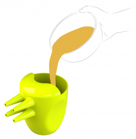 Funnel for egg floss Ibili-Accesorios, plastic, 9x11.5 cm, green [3]