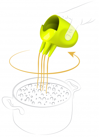 Funnel for egg floss Ibili-Accesorios, plastic, 9x11.5 cm, green [4]