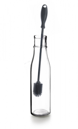 Perie pentru sticle si termosuri Ibili, silicon, 31 cm, gri [1]