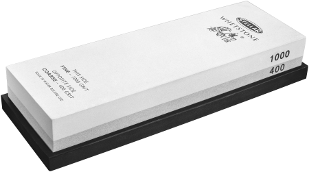 Piatra ascutit cutite Stellar, piatra, 19x7x3.5 cm, alb/negru [0]