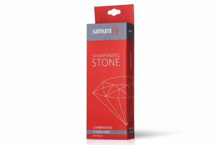 Sharpening stone Samura, grit 1000/3000, 19x7x3.5 cm, white/red [1]