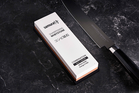 Sharpening stone Samura, grit 1000/3000, 19x7x3.5 cm, white/red [3]