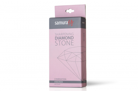 Samura diamond sharpening stone, grit 360/600, 18x9.3x4.3 cm, silver/black [1]