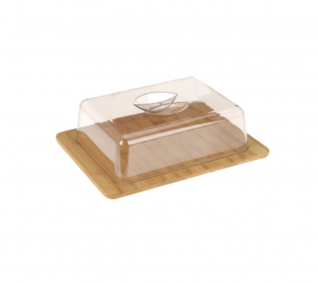 Platouri servire - Platou branzeturi Excellent Houseware, lemn, 26x20x8 cm, maro