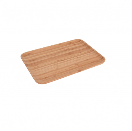 Platouri servire - Platou servire Excellent Houseware, bambus, 33x23x1.8 cm, maro