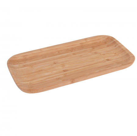 Platouri servire - Platou servire Excellent Houseware, bambus, 25x13x1.8 cm, maro