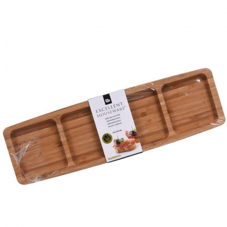 Excellent Houseware serving tray, bamboo, 33x10x1.8 cm, brown [2]