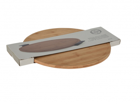 Platou servire Excellent Houseware, bambus, 40 cm, maro [1]