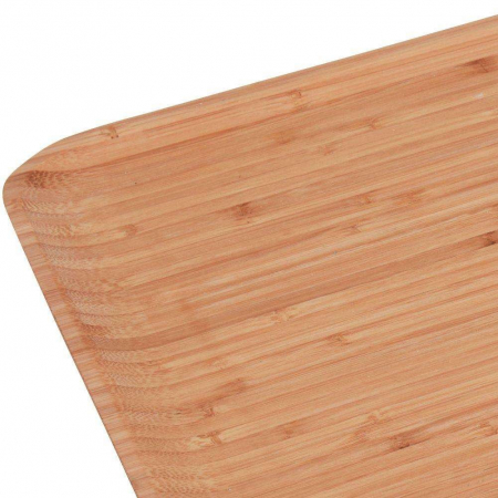 Platou servire Excellent Houseware, bambus, 43x25x1.5 cm, maro [3]