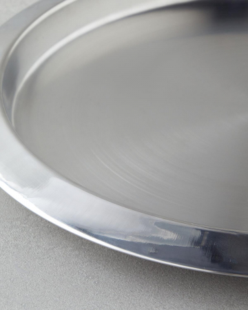 Platou servire Excellent Houseware, otel inoxidabil, 35 x 2.5 cm, argintiu [1]