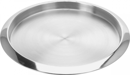 Platouri servire - Platou servire Excellent Houseware, otel inoxidabil, 35 x 2.5 cm, argintiu