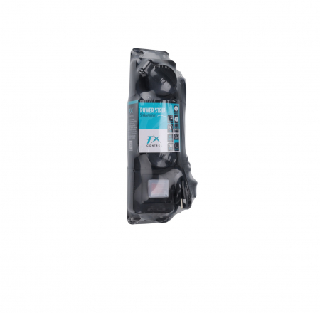Prelungitor 3 prize 1.4 M cu intrerupator FX TOOLS, cablu 3x1.5mmp, negru [1]