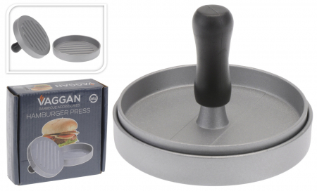Presa Hamburger Vaggan, aluminiu,11x2 cm, argintiu [1]