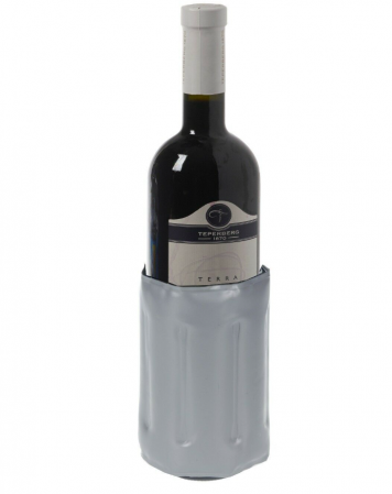 Accesorii Bauturi - Racitor sticle vin Excellent Houseware, termoplastic, 32x15 cm, argintiu