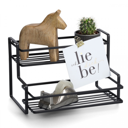 Zeller universal shelf, metal, 26x20x17 cm, black [1]