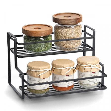 Zeller universal shelf, metal, 26x20x17 cm, black [2]