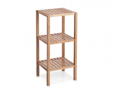 Rafturi si etajere - Raft Zeller, bambus, 37x33x80 cm, maro
