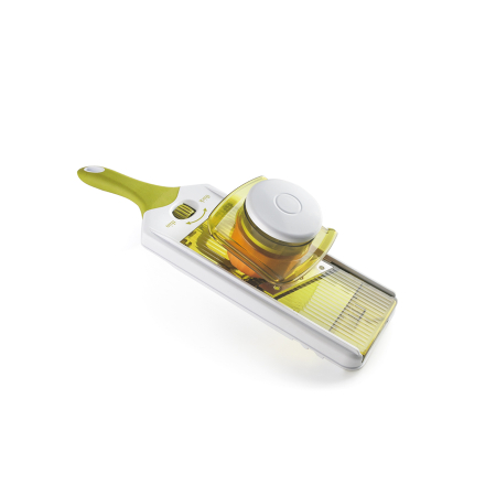 Razatoare tip mandolina reglabila Ibili, otel inoxidabil/plastic, 37.5x11.5 cm, verde/alb [1]