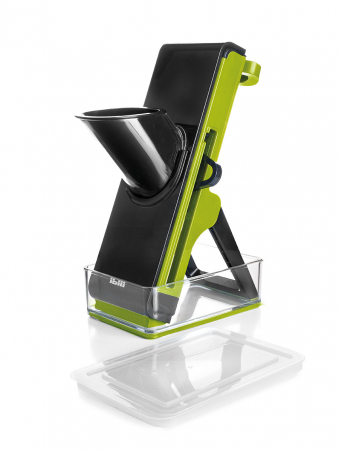 Razatori - Razatoare tip mandolina verticala Ibili-Easycook, otel inoxidabil/plastic, 17.2x11.3x5.2 cm, negru/verde