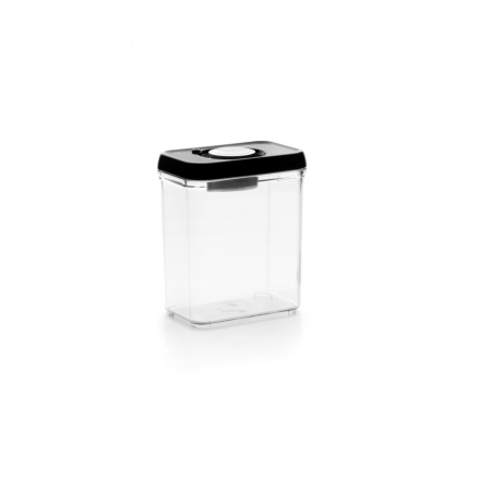 Containers and jars - Ibili-Lunch Away food storage container, stainless steel/plastic, 10.5x15.6x17.8 cm, 2 l, black/silver