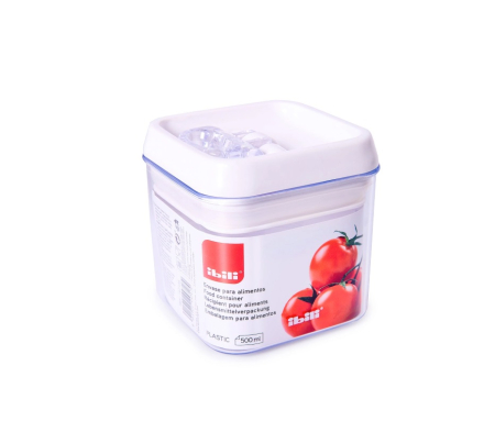 Recipient depozitare alimente Ibili, plastic (fara BPA), 9 x9x10 cm,  0.5 l, transparent [2]