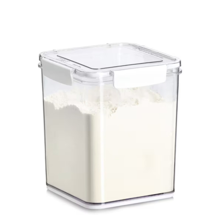 Recipient pentru alimente cu lingura Zeller, plastic, 18x18x20 cm,  4.2 l, transparent [3]