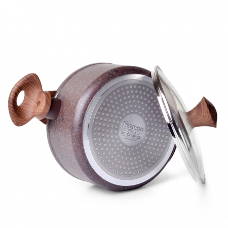 Oale - Oala Fissman-Magic Brown, 24x11cm, 4.7l, aluminiu, maro