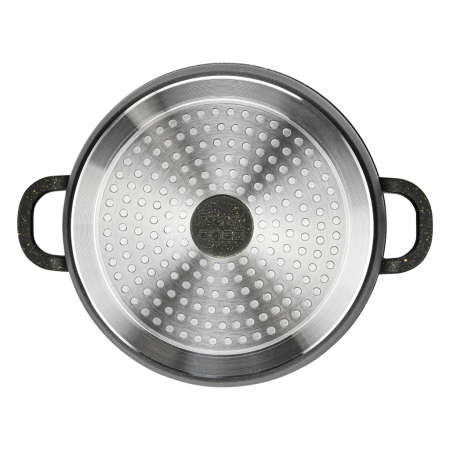 Oala cu capac Fissman-Emma, aluminiu, 35 х 28 х 27,5cm, 10.3 l, negru [1]