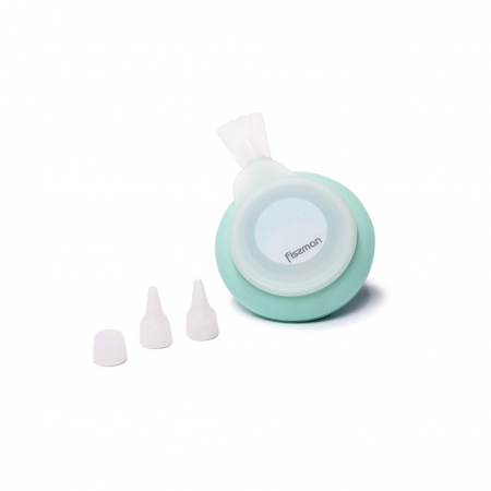 Posuri si duiuri - Dozator pentru ornare/decorare Fissman, silicon, 10x8x3.6 cm, turcoaz