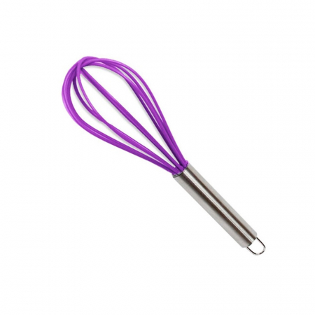 Polonice, clesti, spatule, linguri - Tel Ibili, otel inoxidabil/silicon, 25 cm, mov