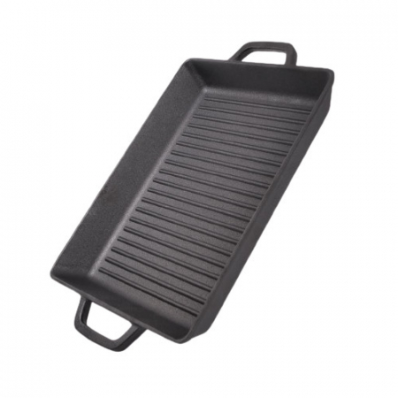 Tigaie grill fissman, 32,5x27x4cm, fonta, negru [0]