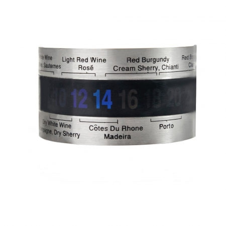 Accesorii Bauturi - Termometru sticla vin Ibili, otel inoxidabil, 6.5 cm, gri