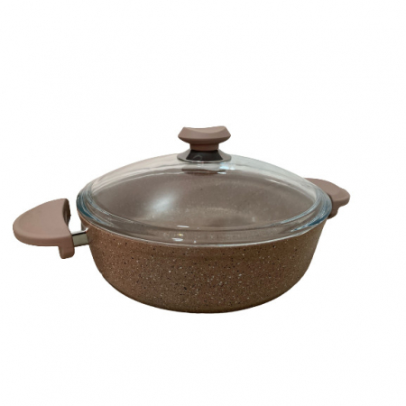 7-piece OMS-Granite pot set, aluminum, brown [4]