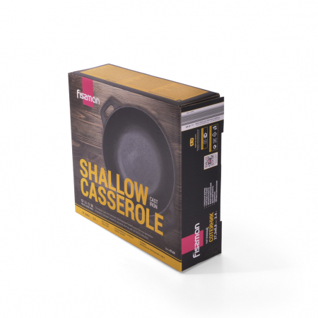 Tigaie adanca Fissman, 27,3x8,8cm, 3,4l, negru, fonta [3]