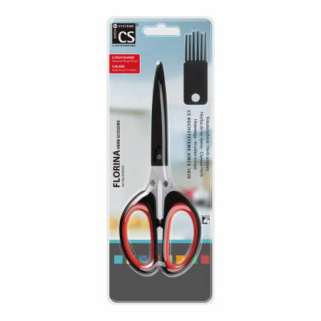 Foarfeca verdeturi Carl Schmidt Sohn-Florina, otel inoxidabil, negru/rosu [4]