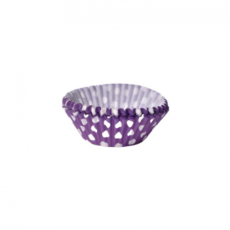 Forme briose - Set 50 forme briose Fissman, hartie, 5x5x3.3 cm, lila/alb