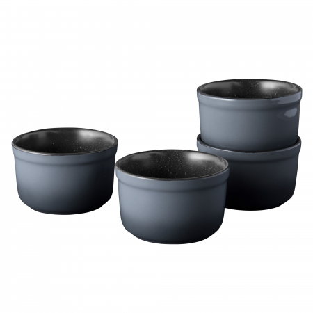 Set 4 ramekin BergHOFF-Gem, ceramica, 10.5x6.5 cm, negru [1]