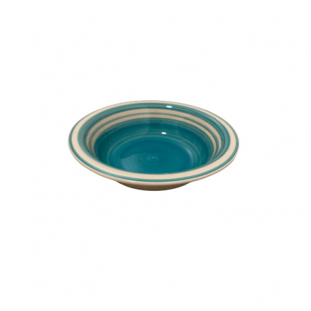 Set vesela 16 piese Koopman Excellent Houseware-Roma, ceramica, alb/albastru [4]