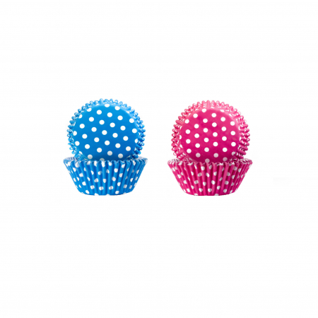 Forme briose - Set 100 forme de briose Ibili, hartie, 7.5x3.5 cm, multicolor