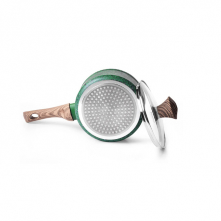 Cratita Fissman-Malachite, aluminiu, 16x7.8 cm, verde/maro [1]