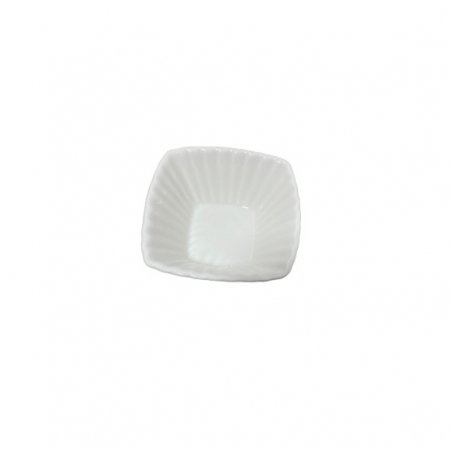 Set 3 platouri servire patrate Koopman-Excellent Houseware, ceramica, 9x9x4.3 cm, alb [0]