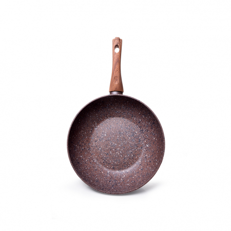 Tigaie wok Fissman-Magic Brown, 24x7cm, aluminiu, maro [3]