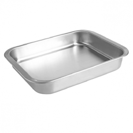 Vase pentru gatit - Tava copt Ibili-iChef, otel inoxidabil 18/10, 39.5x28x5.7 cm, argintiu