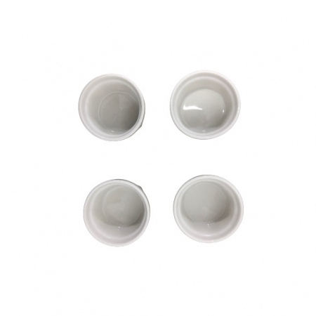 Set 4 mini-boluri uni Excellent Houseware, ceramica, 6x3.5 cm, alb [1]