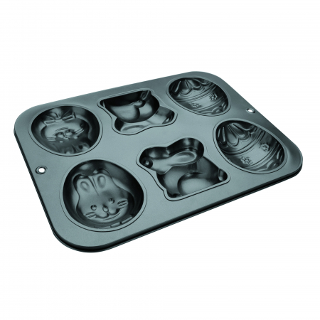 Tavi si forme prajituri - Forma prajituri Easter Ibili-Crous, aluminiu, 26x34.5 cm, negru