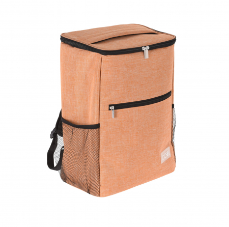 Activitati in aer liber - Rucsac termorezistent Excellent Houseware, poliester, 30x19x42 cm, 20 l, portocaliu
